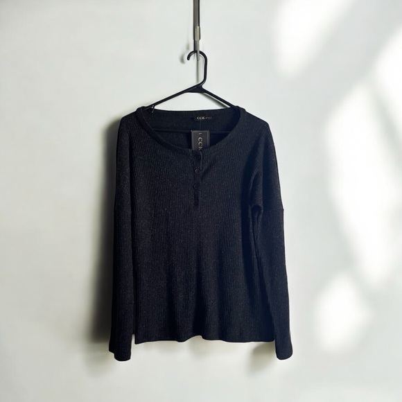 CCK Style Women's Size XL Gray Lightweight Sweater - Picture 3 of 11